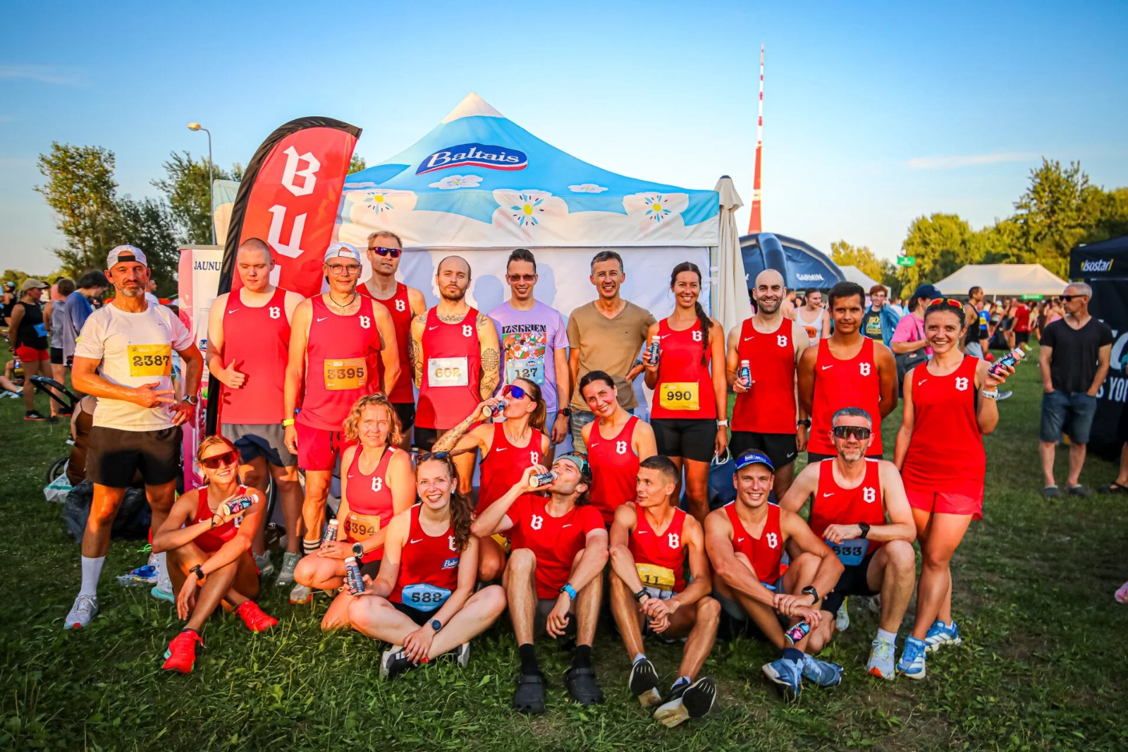 SK BULTA team group photo at IZM Lucavsala on 30 July 2026