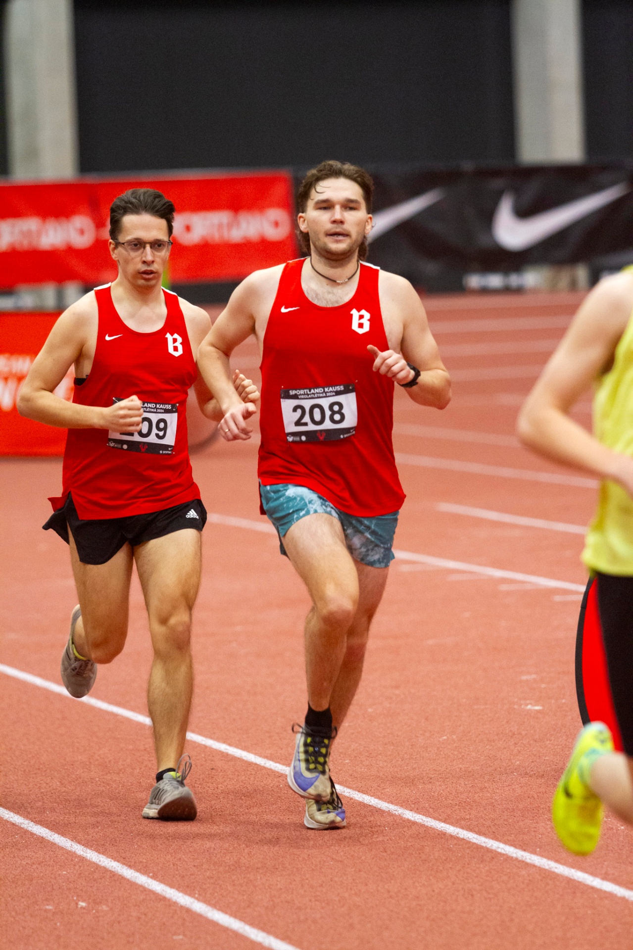 SK BULTA teammates running together at Sportland Kauss
