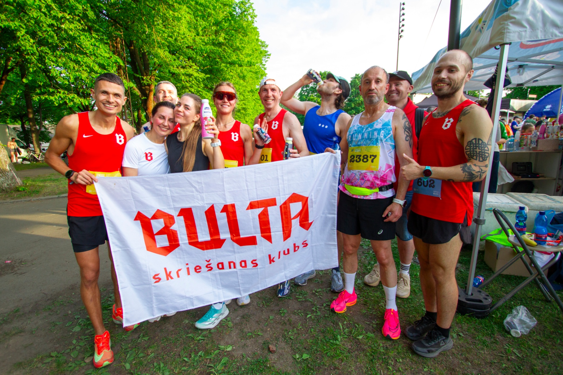 BULTA members celebrating after a race